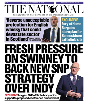 Cover of The National (Scotland)