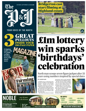 Cover of The Press and Journal (Inverness Highlands and Islands)
