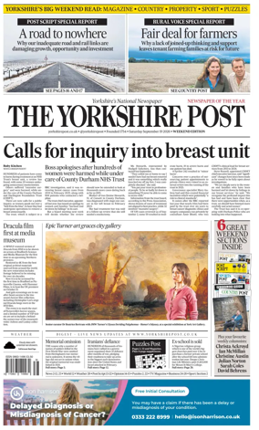 Cover of Yorkshire Post