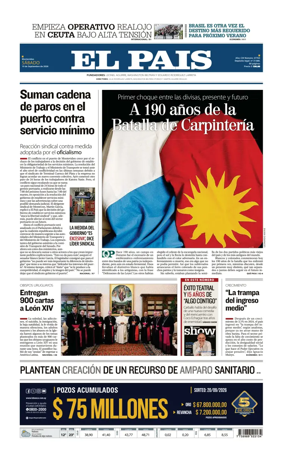 Cover of El Pais (Uruguay)