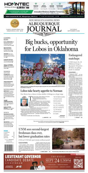 Cover of Albuquerque Journal