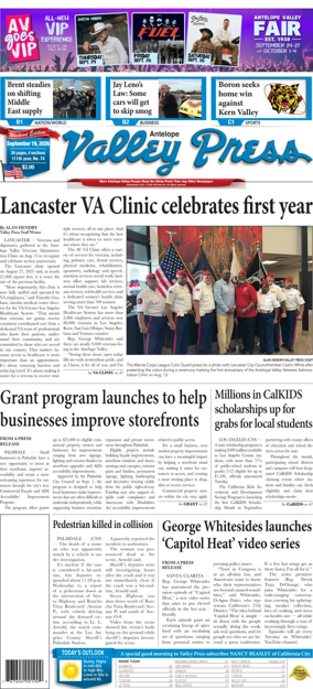 Cover of Antelope Valley Press