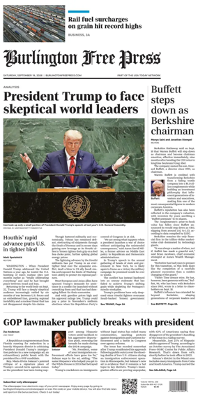 Cover of Burlington Free Press