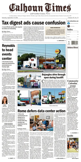 Cover of Calhoun Times