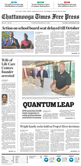 Cover of Chattanooga Times Free Press