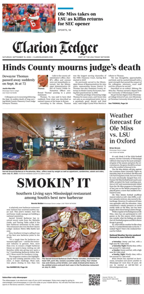 Cover of Clarion Ledger