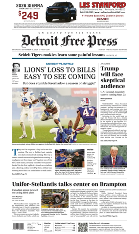 Cover of Detroit Free Press