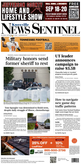Cover of Knoxville News Sentinel