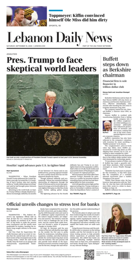 Cover of Lebanon Daily News