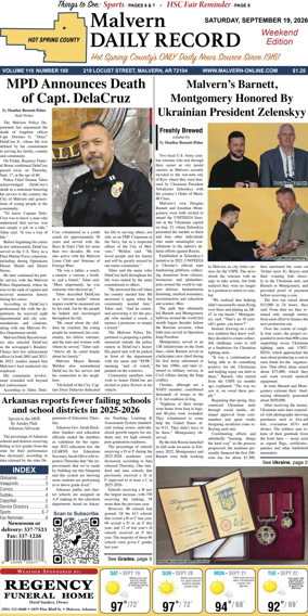 Cover of Malvern Daily Record