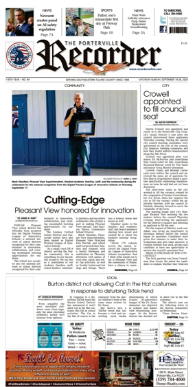 Cover of Porterville Recorder