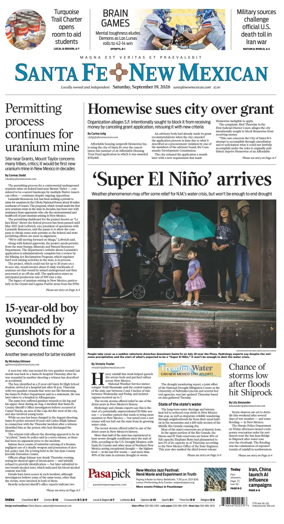 Cover of Santa Fe New Mexican