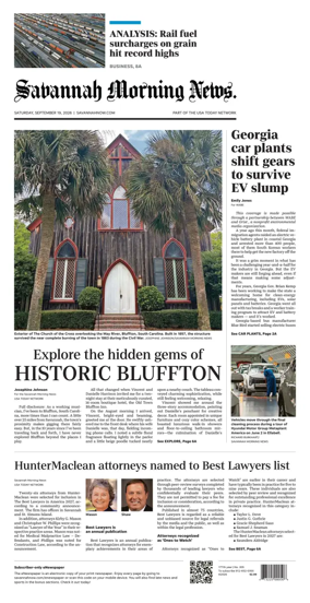 Cover of Savannah Morning News