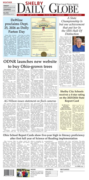 Cover of Shelby Daily Globe