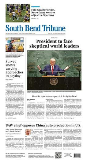 Cover of South Bend Tribune