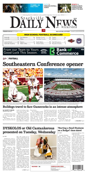 Cover of Starkville Daily News