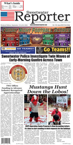 Cover of Sweetwater Reporter