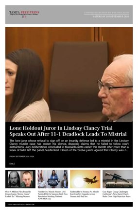 Cover of Tampa Free Press