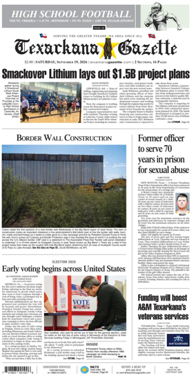 Cover of Texarkana Gazette