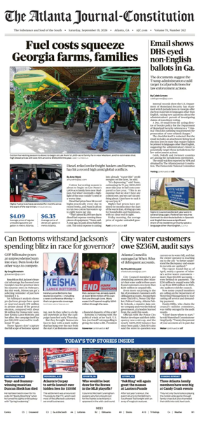 Cover of The Atlanta Journal-Constitution