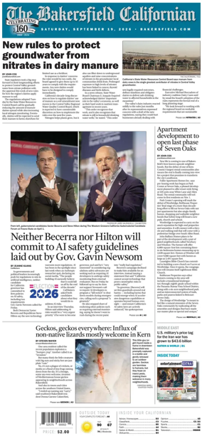 Cover of The Bakersfield Californian