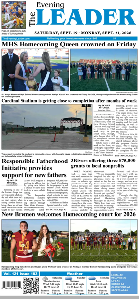 Cover of The Evening Leader