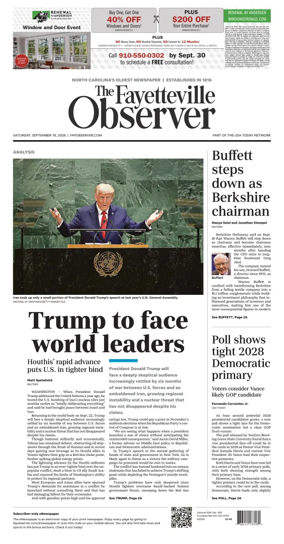 Cover of The Fayetteville Observer