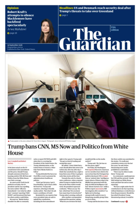 Cover of The Guardian (USA)