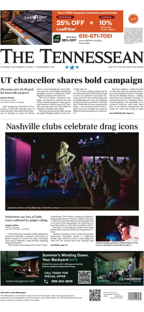 Cover of The Tennessean