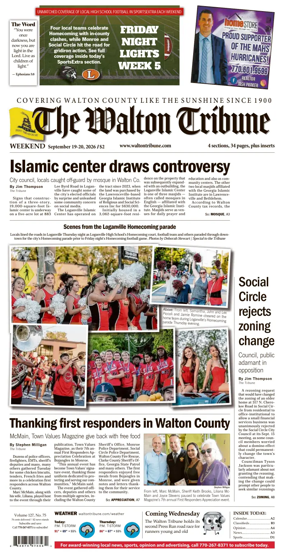 Cover of The Walton Tribune