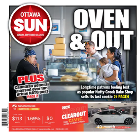 Cover of Ottawa Sun