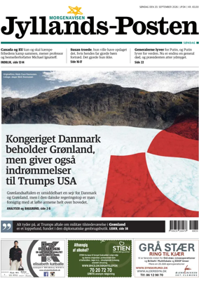 Cover of Jyllands-Posten Sondag