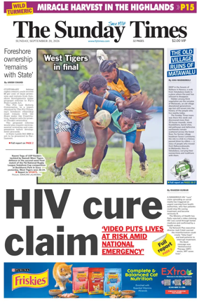 Cover of The Fiji Times