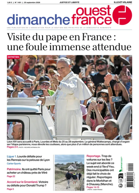 Cover of Dimanche Ouest France (Ille-et-Vilaine)