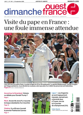 Cover of Dimanche Ouest France (Maine-et-Loire)