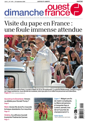 Cover of Dimanche Ouest France (Sarthe)