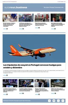 Cover of Euronews Business (Spanish) Compiled Edition