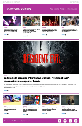 Cover of Euronews Culture (French)