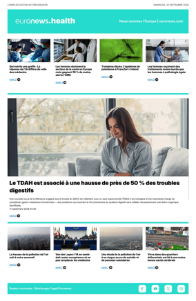 Cover of Euronews Health (French)