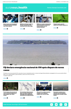 Cover of Euronews Health (Portuguese)