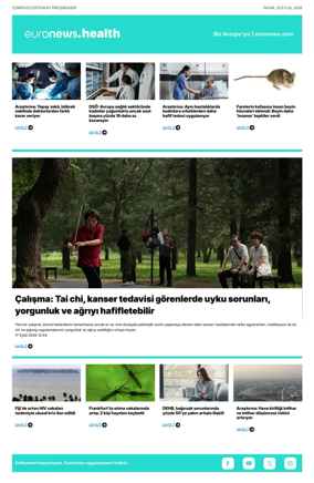 Cover of Euronews Health (Turkish) Compiled Edition