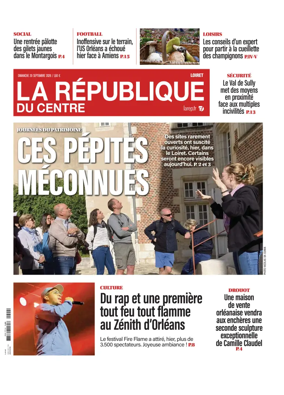 Cover of La Republique du Centre (Orleans - Loiret))