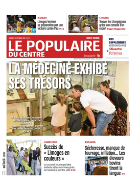 Cover of Le Populaire du Centre (Haute-Vienne)