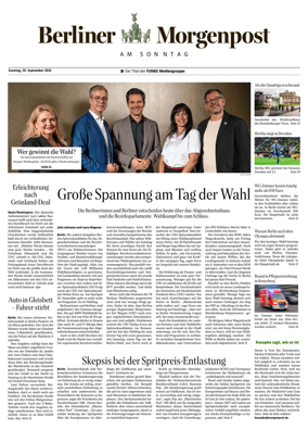 Cover of Berliner Morgenpost am Sonntag