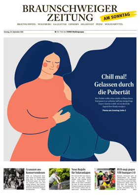 Cover of Braunschweiger Zeitung am Sonntag