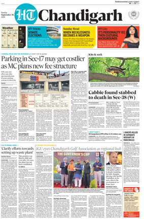Cover of Hindustan Times (Chandigarh) - Live