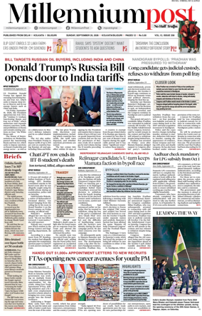 Cover of Millennium Post (Kolkata)