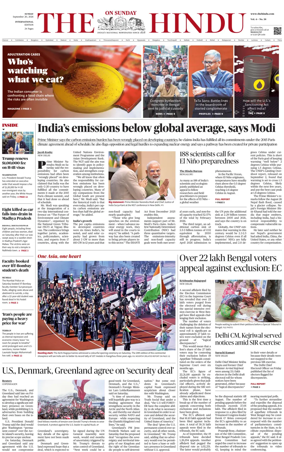 Cover of The Hindu - International
