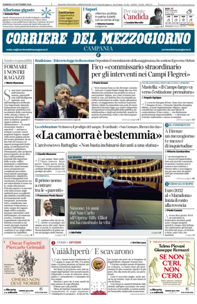 Cover of Corriere del Mezzogiorno (Campania)