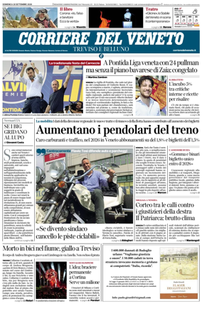 Cover of Corriere del Veneto (Treviso e Belluno)